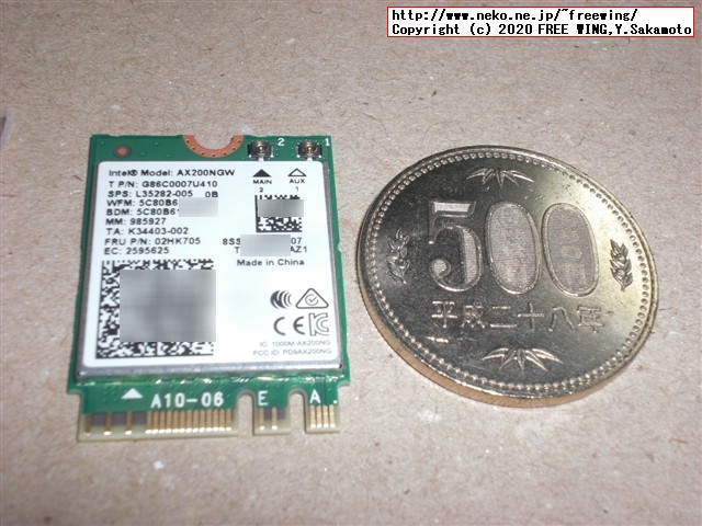 Intel インテル M.2 2230 AX200 NGW 802.11ax WiFi 6、Bluetooth 5.1 Cyclone Peak