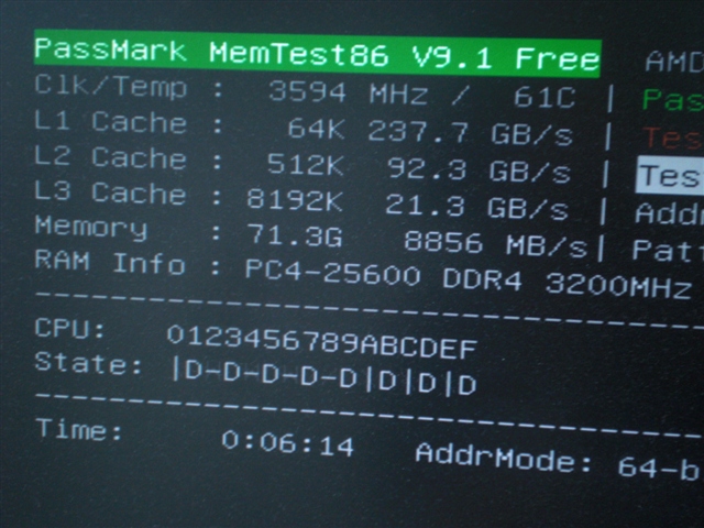 Lenovo ThinkCentre M75s Small Gen2 AMD Ryzen 7 PRO 4750G MemTest86
