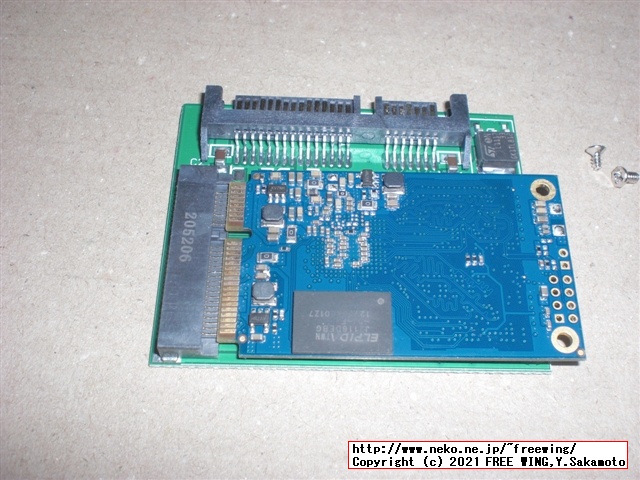 mSATA SATA SSD 変換基板