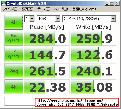 mSATA接続 SSD KingFast F9M 256GB 1310MCS08-256