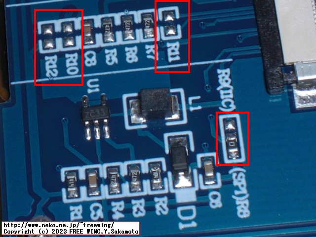 2.4インチの大画面 OLED SSD1309を SPI接続から I2C接続に改造する方法