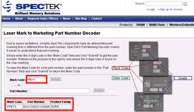 PATRIOT製のメモリを購入したら SpecTekのチップで更にスペック偽装品だったでござるの巻