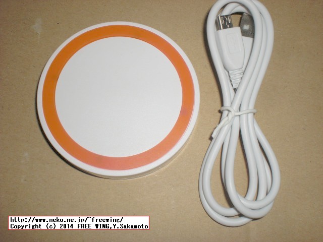 中華製品の USB接続式 Qi充電器