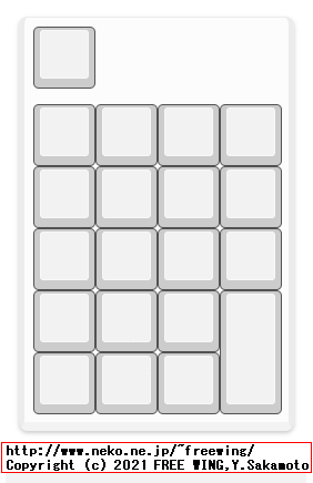 BUFFALOの BSTK100シリーズ テンキーの VIA JSON定義、キー配置のデザインレイアウトの JSON