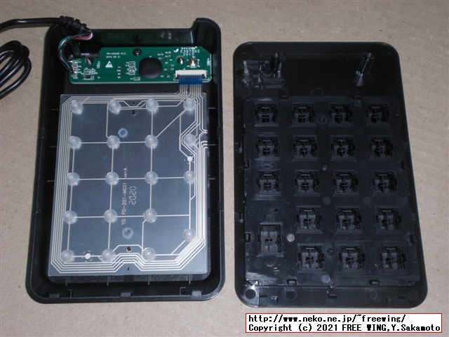 BUFFALOの USB テンキー BSTK100の Pro Microと QMK firmware VIA キーボード カスタマイズ改造方法