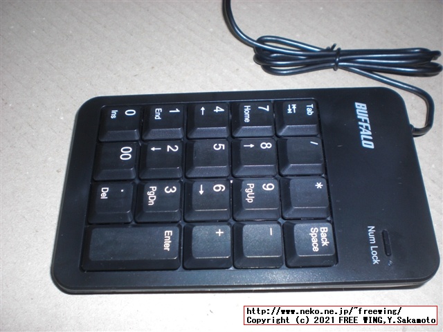 BUFFALOの USB テンキー BSTK100の Pro Microと QMK firmware VIA キーボード カスタマイズ改造方法