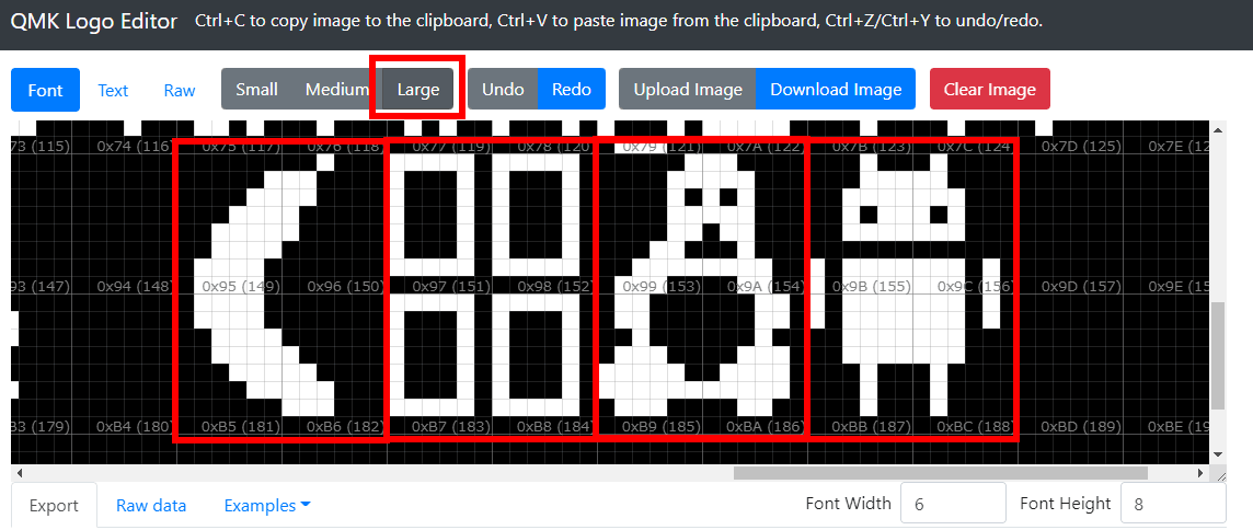 QMK Font OS Logo define