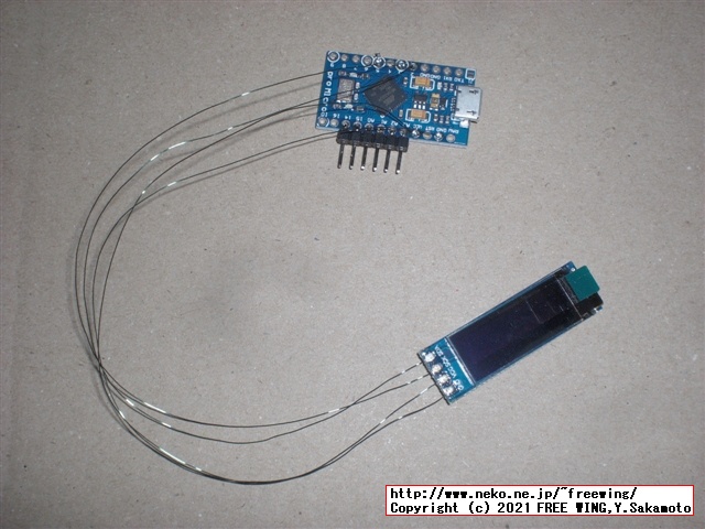 QMK firmwareの Display機能を使って I2C OLEDを表示するテスト