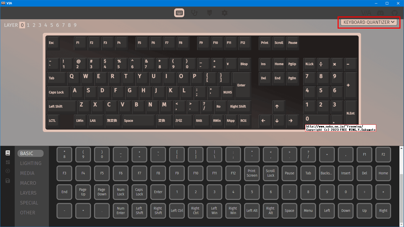 RP2040 Keyboard Quantizer Mini with Via v2