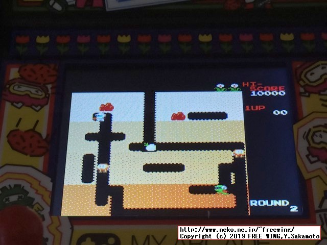 dreamGEAR Retro Arcade (レトロ アーケード) 「ディグダグ」の動作画面写真