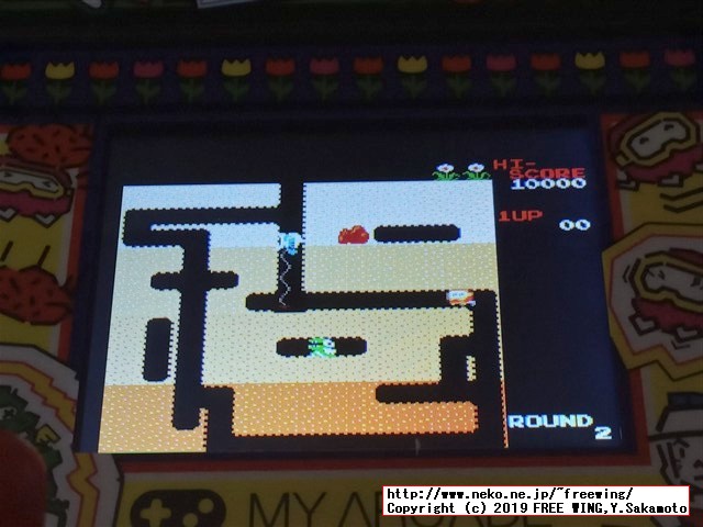 dreamGEAR Retro Arcade (レトロ アーケード) 「ディグダグ」の動作画面写真