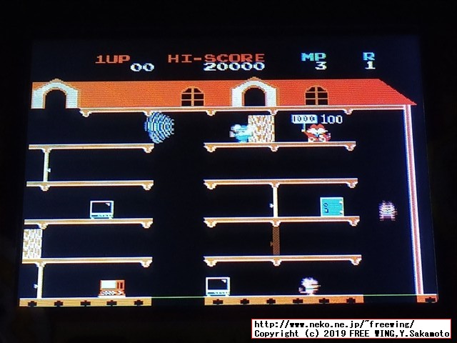 dreamGEAR Retro Arcade レトロアーケード ディグダグ筐体でマッピー