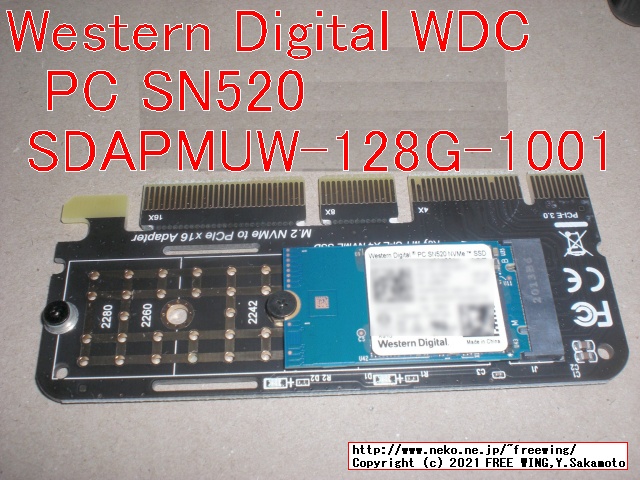 Western Digital WDC PC SN520 SDAPMUW-128G-1001