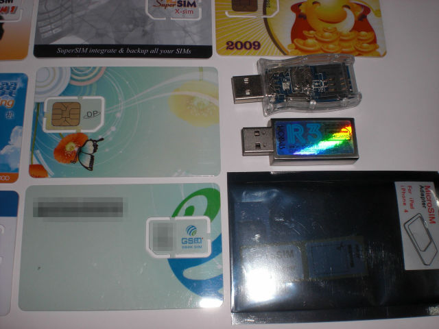 SIM Lock解除アダプタと 解除アダプタ書き換えUSBドングル 三星 930SC