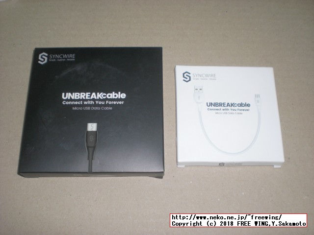 Syncwire micro USBケーブル ホワイト UNBREAKcable