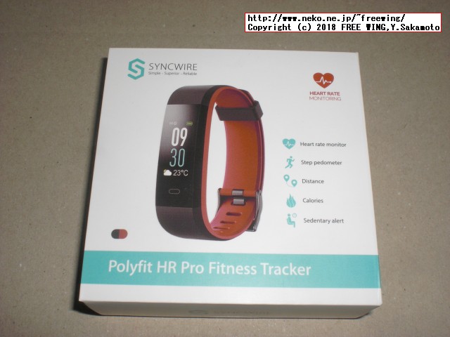 Syncwire スマートブレスレット PolyFit HR Proの写真レビュー