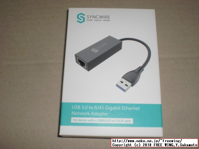 Syncwire USB 3.0 ギガビット対応 LANアダプタ、Windows、Mac対応