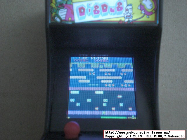 タイニーアーケード TINY ARCADE 「ディグダグ」を HACKしてマルチゲーム化の改造方法