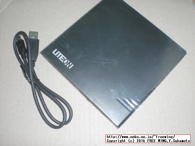 USB 3.0対応 DVDスリムドライブ LITEON EBAU108-11