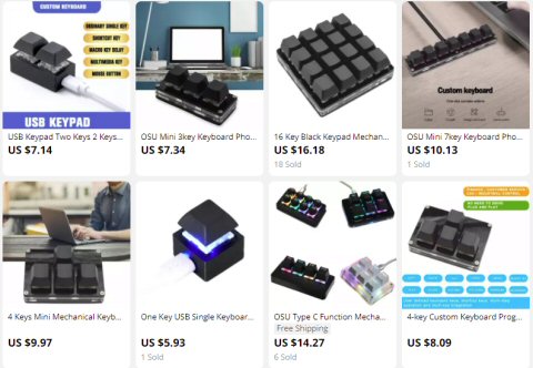 海外通販で見つけたキー定義可能な中華 USBキーボード