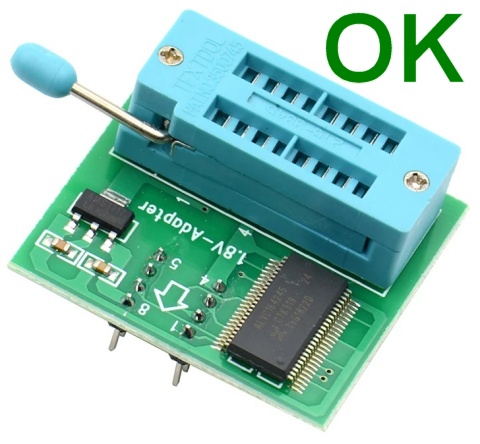 +1.8Vアダプタ OK品、Nexperia製の ALVC164245を使用