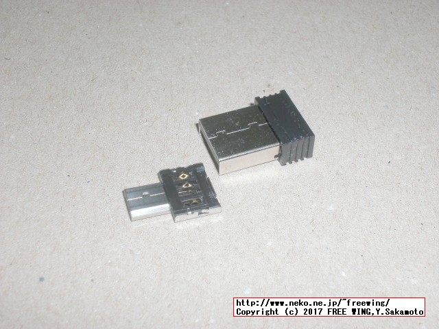 microUSB変換アダプタ、ラズパイゼロとの USB機器の直結に便利