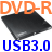 USB 3.0対応 DVDスリムドライブ Transcend TS8XDVDS-K