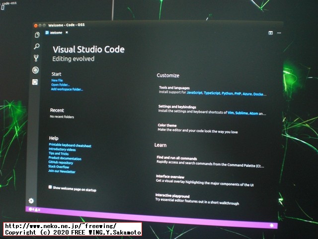 NVIDIA Jetson Nanoで Visual Studio Code OSSをビルドして実行する