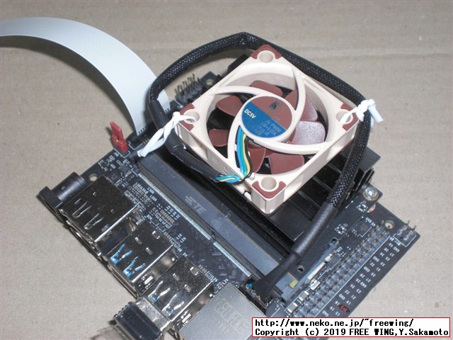 Jetson Nanoに Noctua NF-A4x10 5V PWM サイレントファンの冷却ファンを接続
