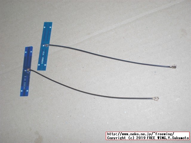 NGFF M.2の WiFi Bluetoothのコンボカード用に間違えて IPEXアンテナを買ったのは誰？！