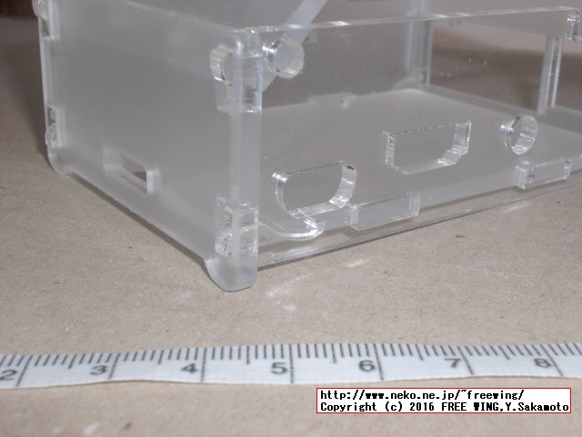 Raspberry Pi用 透明アクリル組み立て型ケース
