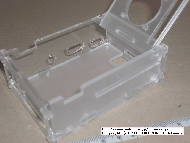 Raspberry Pi用 透明アクリル組み立て型ケース