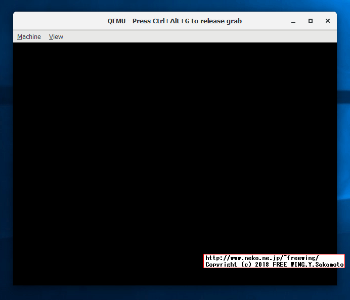 Windowsの QEMUで Raspbian OSを動かした所 2012-07-15-wheezy-raspbian.img