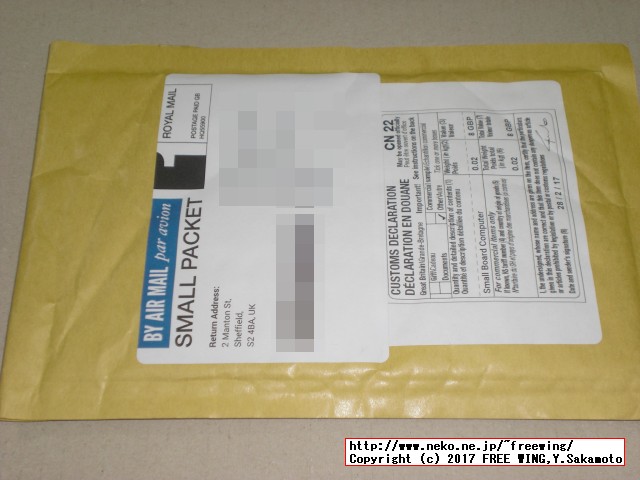 Pimoroniから Raspberry Pi Zero Wが届きました