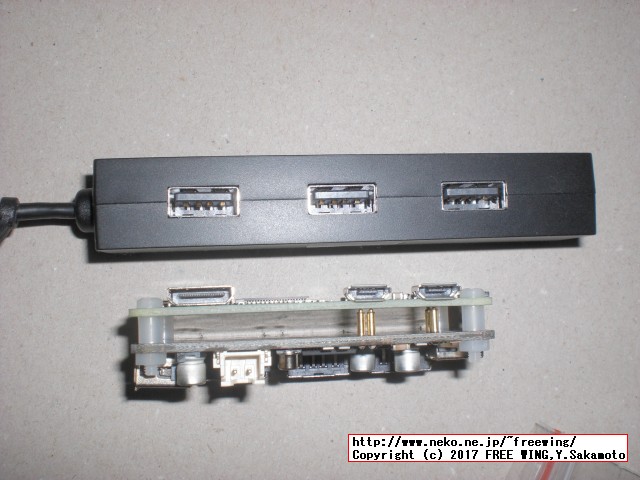 UUGear USB 4ポートハブの基板モジュール ZERO4U with Raspberry Pi Zero W