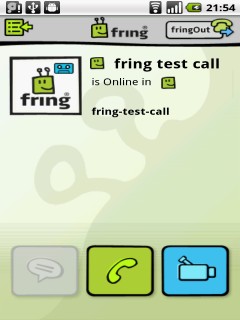 fring Android 音声＆ビデオチャット