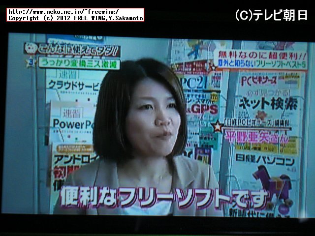 テレビ朝日 お願いランキング フリーソフト部門 3位入賞 IMEZOOM2