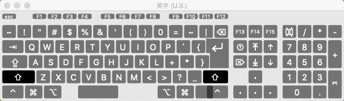 macOS キーボード設定