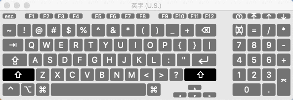 macOS キーボード設定