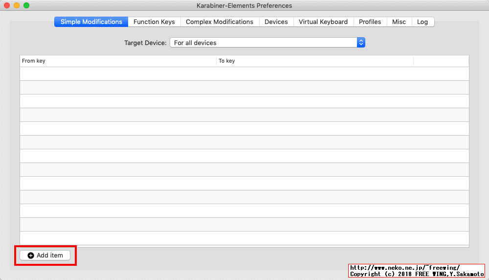 macOS Mojaveで Windows用の USBキーボードを便利に使用する方法
