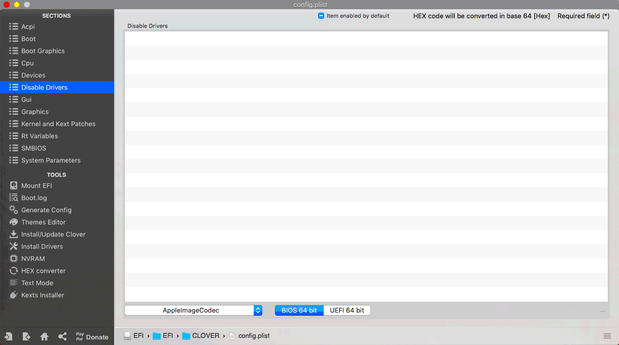 Clover Configurator 5.3.2.0を起動する
