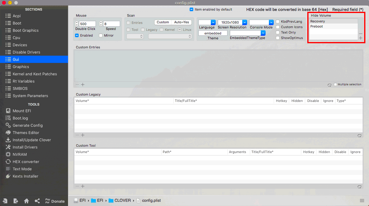 Clover Configurator 5.3.2.0を起動する