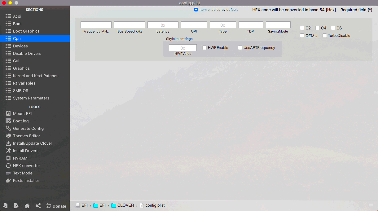 Clover Configurator 5.3.2.0を起動する