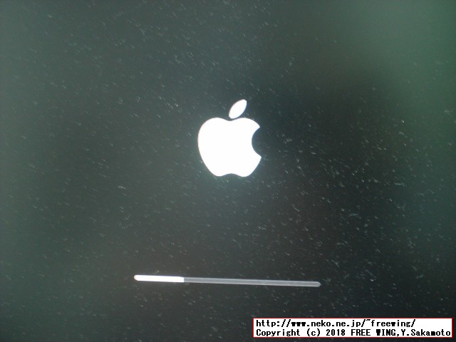 リンゴロゴのマークと進行ゲージが出るので待つ