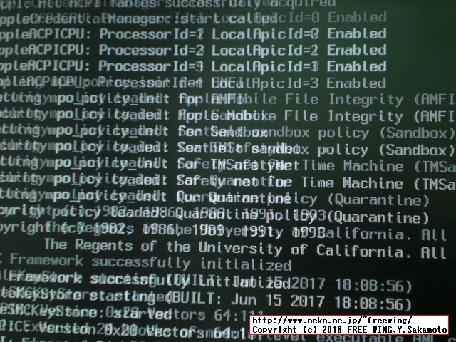 USBインストールメディアを使って OSX macOS Sierra 10.12.6をインストールする